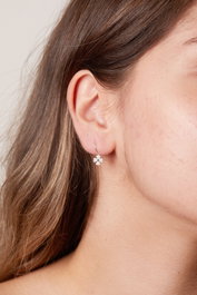 Heliophilia Silver Pendientes de Plata de Ley 925 Azul Oscuro
